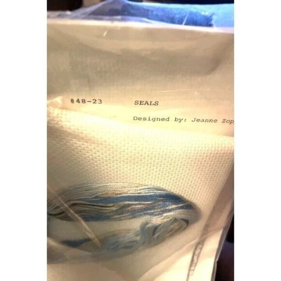 Cross Stitch Kit Janlynn Charmin Counted 48-23 Seals Only 16"X8" Vintage Sealed - Picture 6 of 10